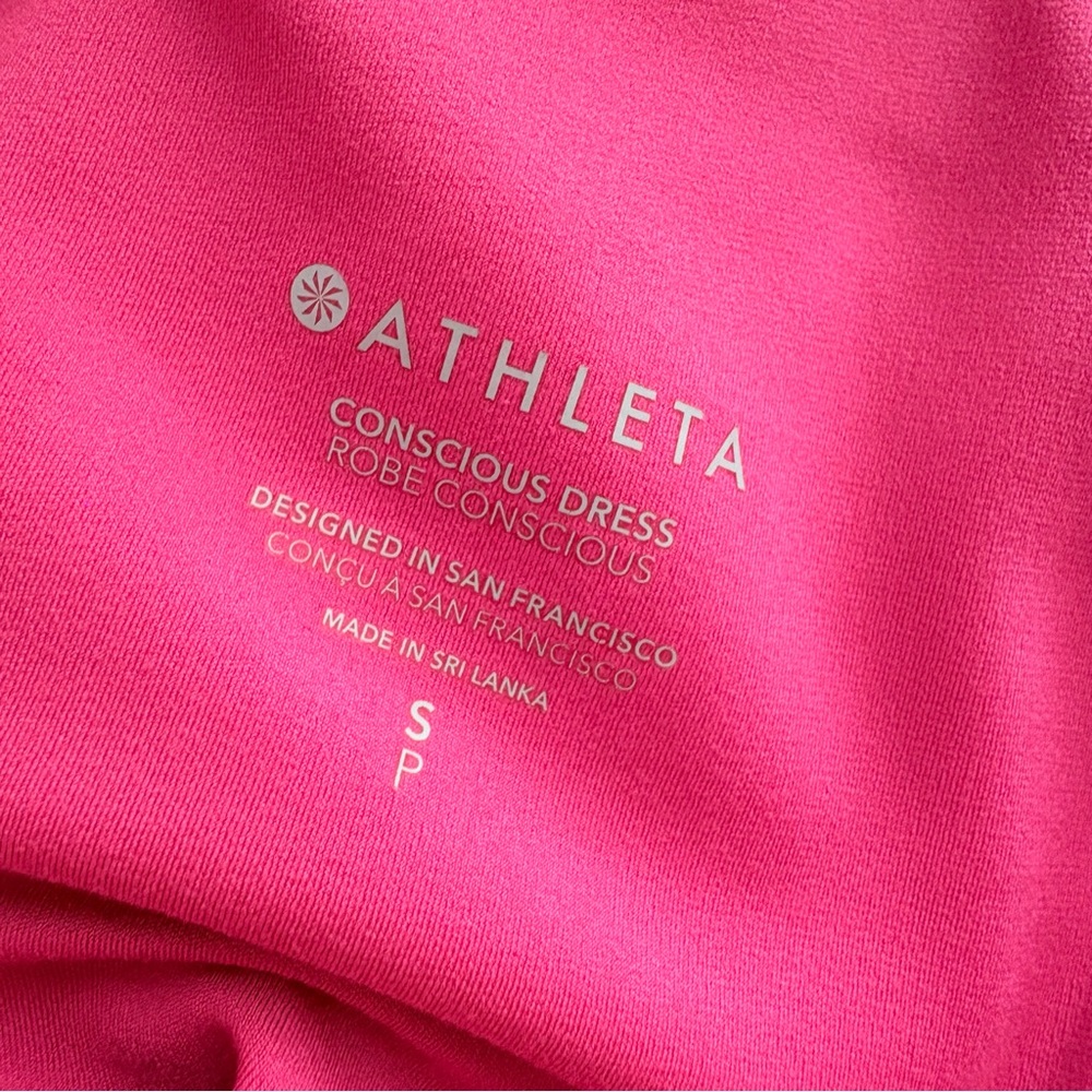 Athleta Conscious Dress Salvia Pink Tank Swing Athletic Racerback Tennis Small - Picture 7 of 11